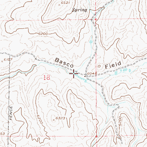 Topographic Map of Basco Field, NV