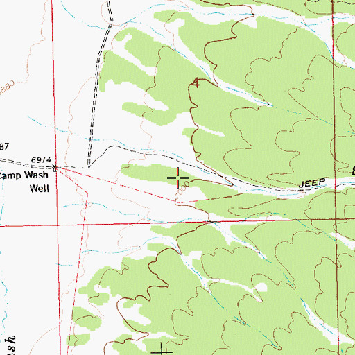 Topographic Map of Basque Canyon, NV