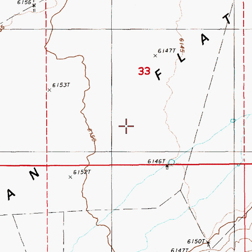 Topographic Map of Bean Flat, NV