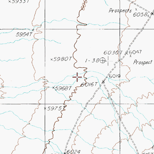Topographic Map of Bellehelen Canyon, NV
