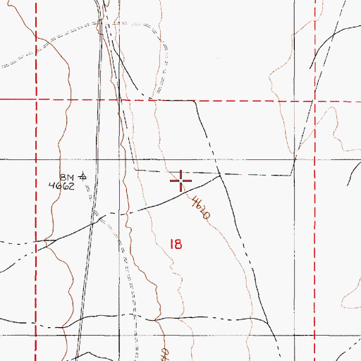 Topographic Map of Big Creek, NV
