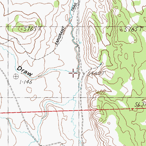 Topographic Map of Big Draw, NV