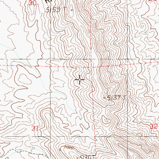 Topographic Map of Bird Spring Range, NV