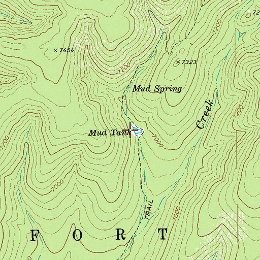 Topographic Map of Mud Tank, AZ