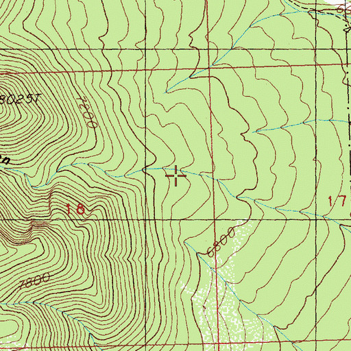 Topographic Map of Black Canyon, NV