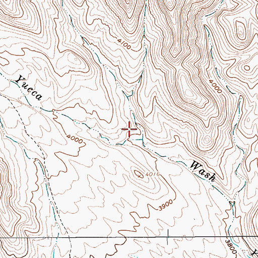 Topographic Map of Black Glass Canyon, NV