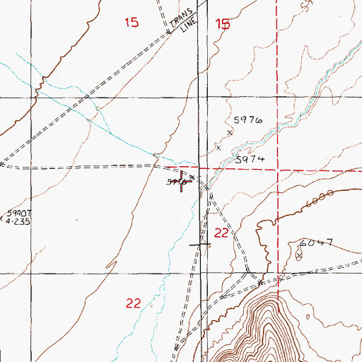 Topographic Map of Black Point Well, NV