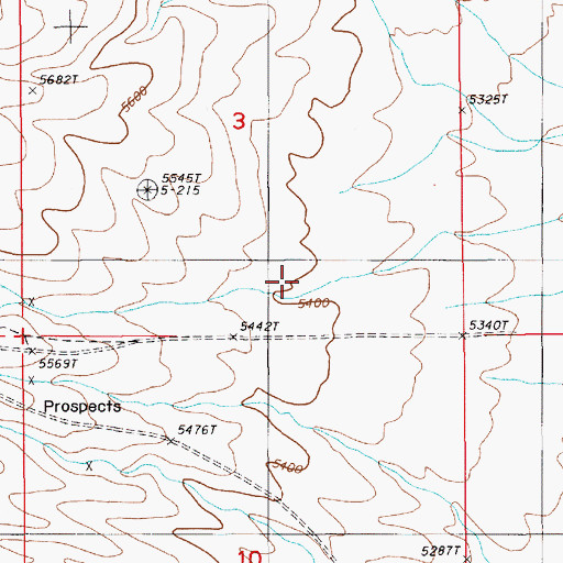 Topographic Map of Black Rock Canyon, NV