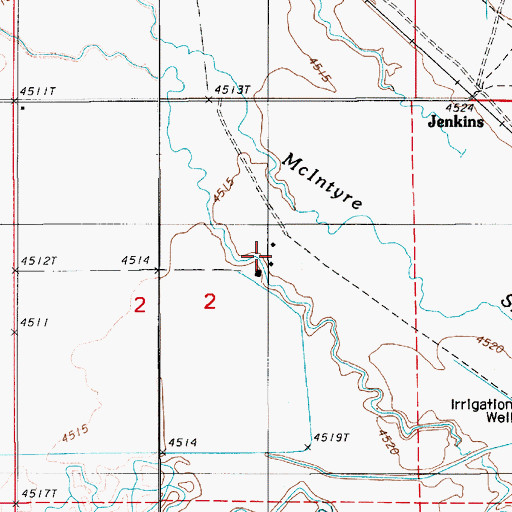 Topographic Map of Blossom Ranch, NV