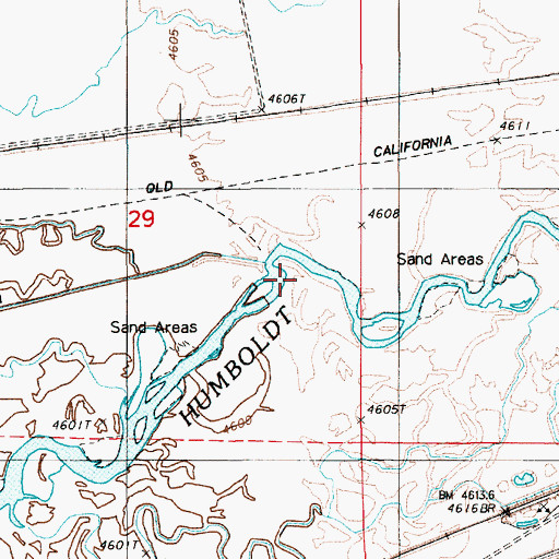 Topographic Map of Blue House Dam, NV