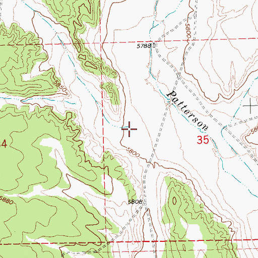 Topographic Map of Bob Hamilton Wash, NV