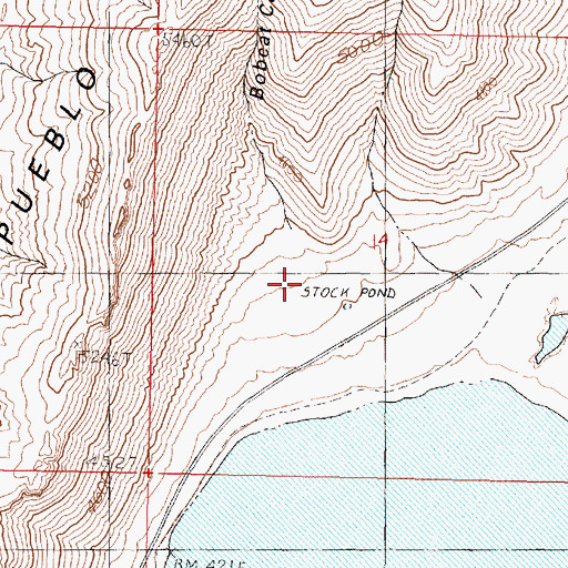 Topographic Map of Bobcat Canyon, NV