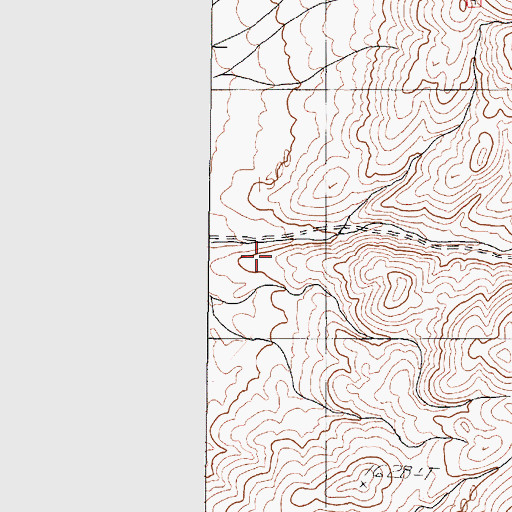 Topographic Map of Bonita Canyon, NV