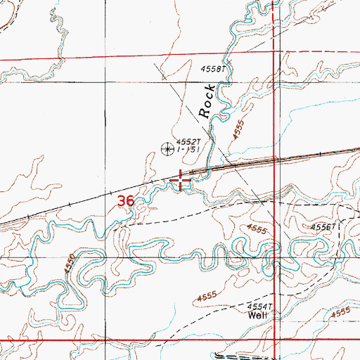 Topographic Map of Boulder Creek, NV