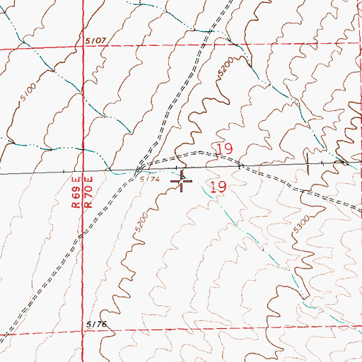 Topographic Map of Box Canyon, NV