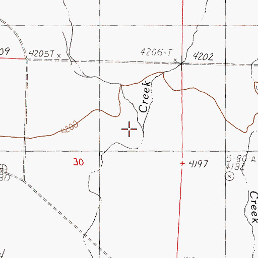Topographic Map of Boyd Creek, NV