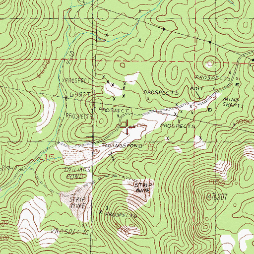 Topographic Map of Boyle Tunnel, NV