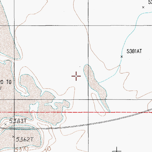 Topographic Map of Breen Creek, NV