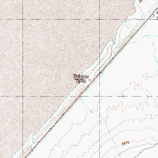 Topographic Map of Bronte (historical), NV