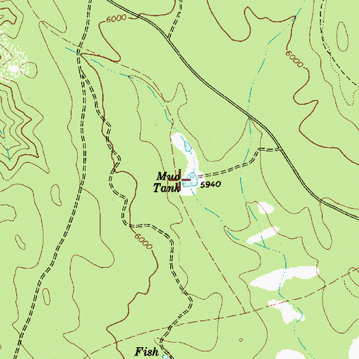 Topographic Map of Mud Tank, AZ
