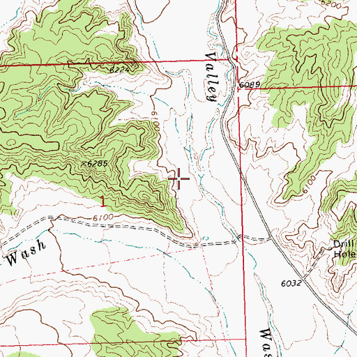 Topographic Map of Buck Wash, NV