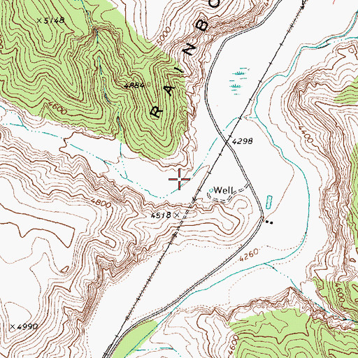 Topographic Map of Buckboard Canyon, NV