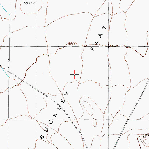 Topographic Map of Buckley Flat, NV