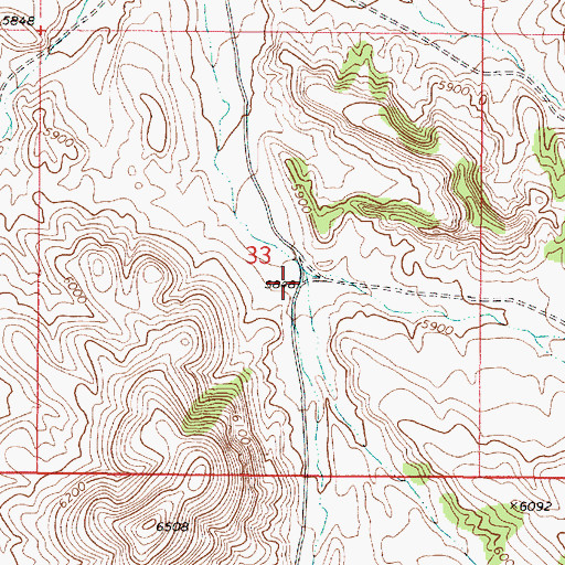 Topographic Map of Buffalo Canyon, NV