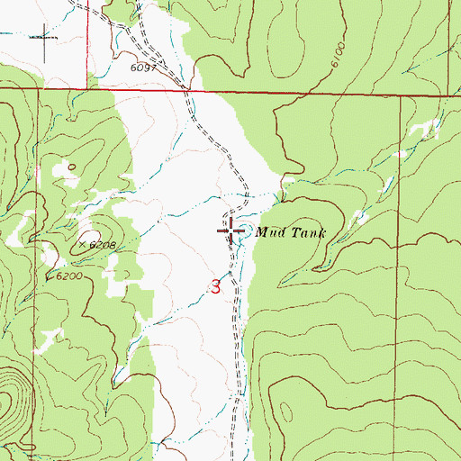 Topographic Map of Mud Tank, AZ