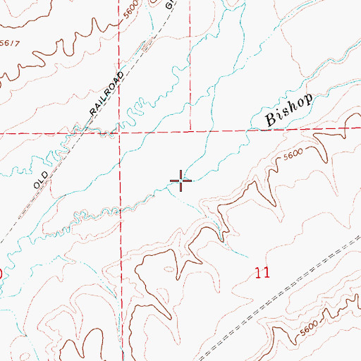 Topographic Map of Burnt Creek, NV