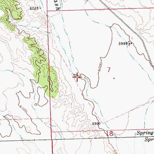 Topographic Map of Buster Wash, NV