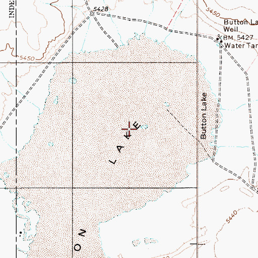Topographic Map of Button Lake, NV
