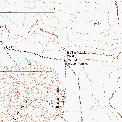 Topographic Map of Button Lake Well, NV