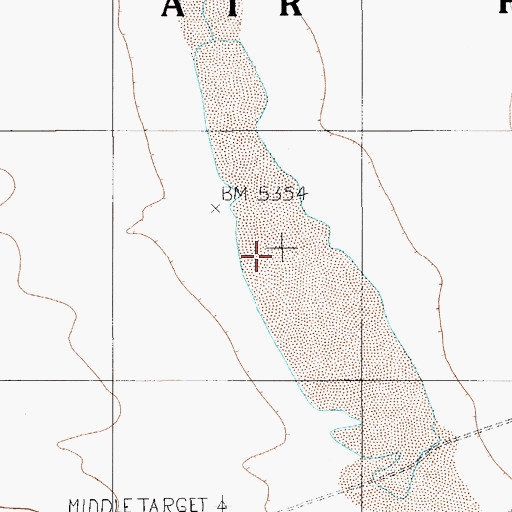 Topographic Map of Cactus Flat, NV