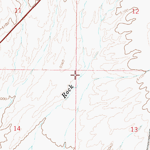 Topographic Map of Camp Creek, NV