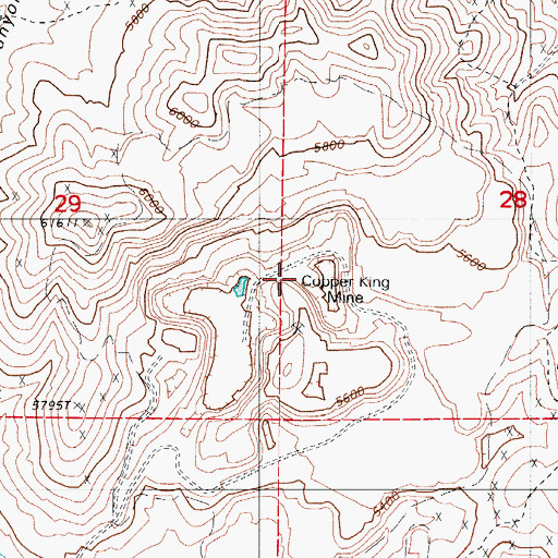 Topographic Map of Carissa Mine, NV