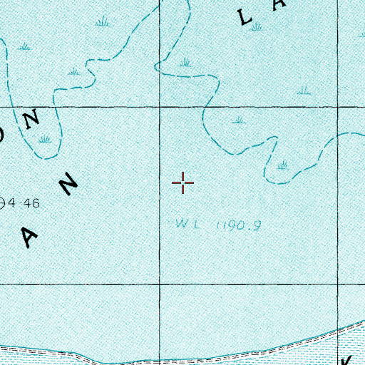 Topographic Map of Carson Lake, NV
