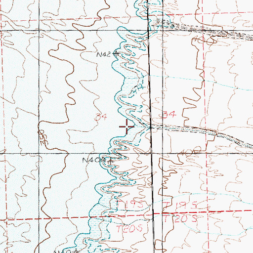 Topographic Map of Cataract Wash, NV