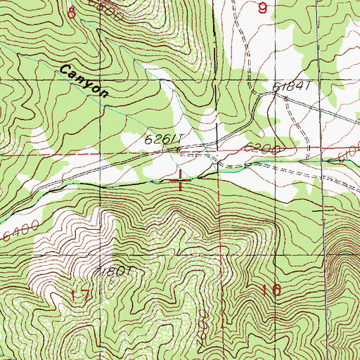 Topographic Map of Cave Canyon, NV