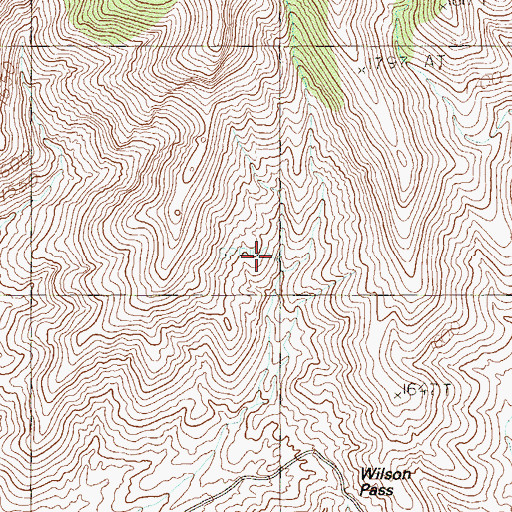 Topographic Map of Cave Spring, NV