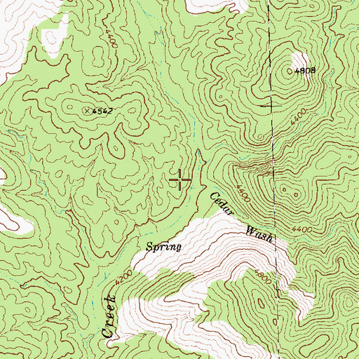 Topographic Map of Cedar Wash, NV