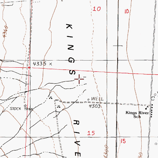 Topographic Map of Cherry Creek, NV