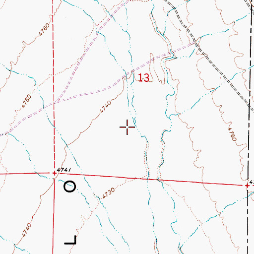 Topographic Map of Cherry Creek, NV