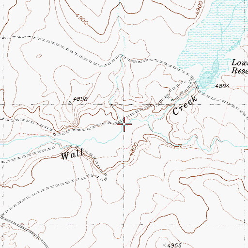 Topographic Map of Cherry Creek, NV