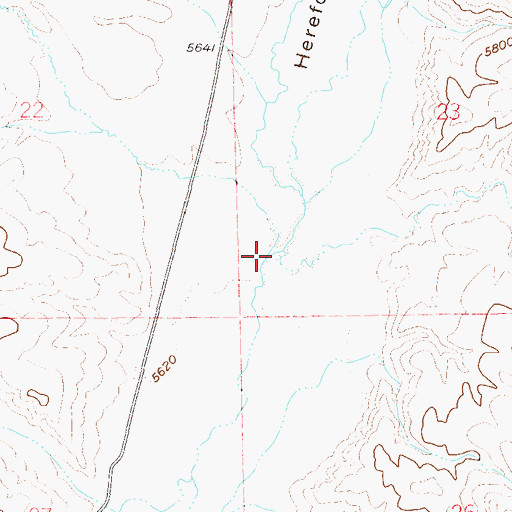 Topographic Map of Chicken Creek, NV