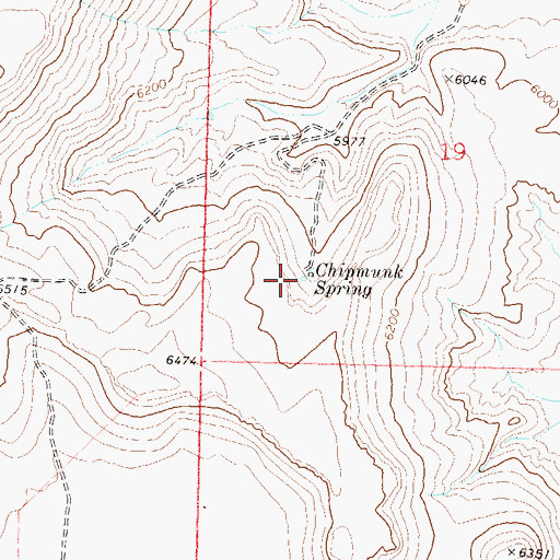 Topographic Map of Chipmunk Spring, NV