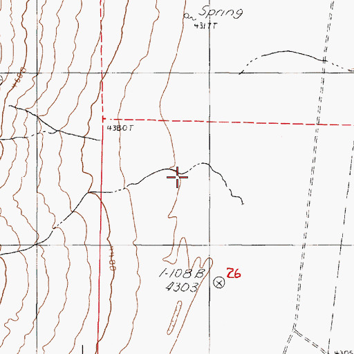Topographic Map of Chokecherry Canyon, NV