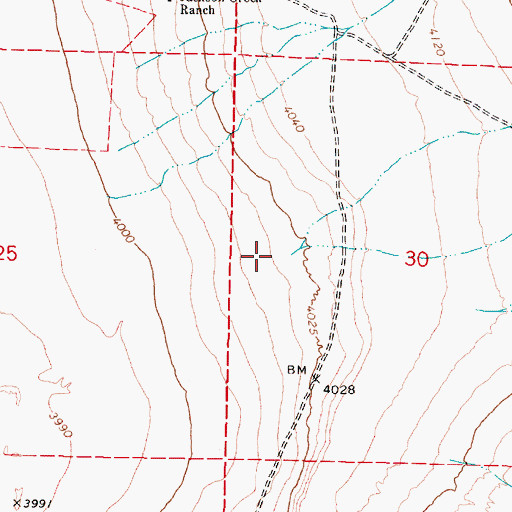 Topographic Map of Christiorsson Canyon, NV
