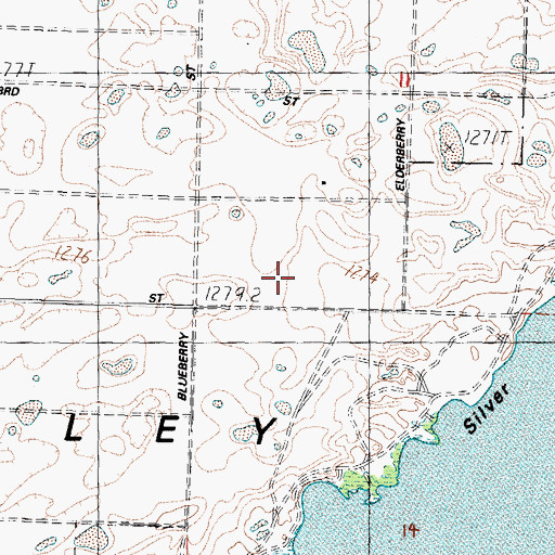 Topographic Map of Churchill Valley, NV