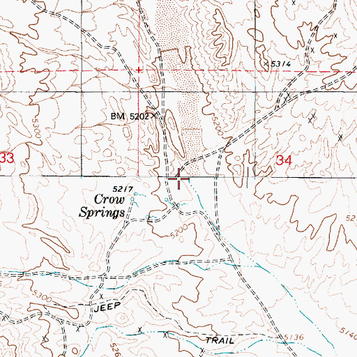 Topographic Map of Cirac Valley, NV